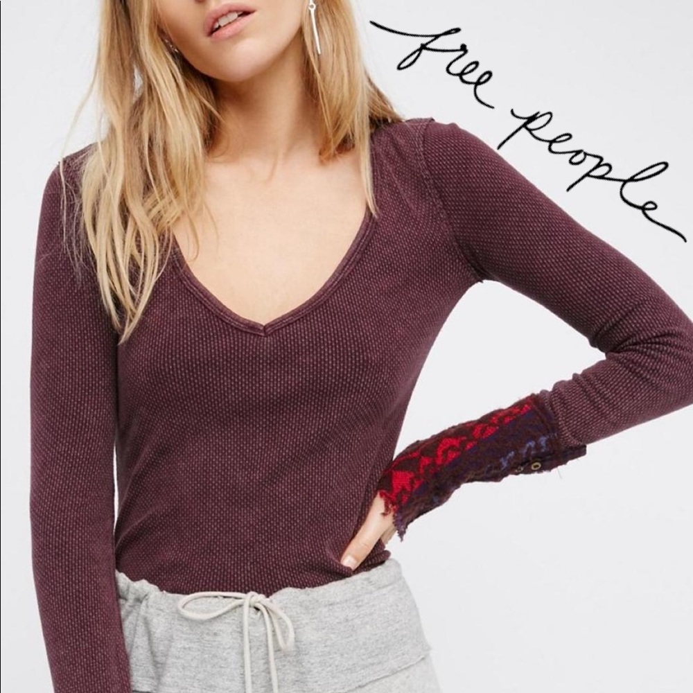 Free People thermal long sleeve